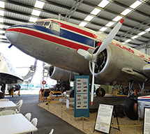 Aircraft display inside Queensland Air Museum, Caloundra, Sunshine Coast.